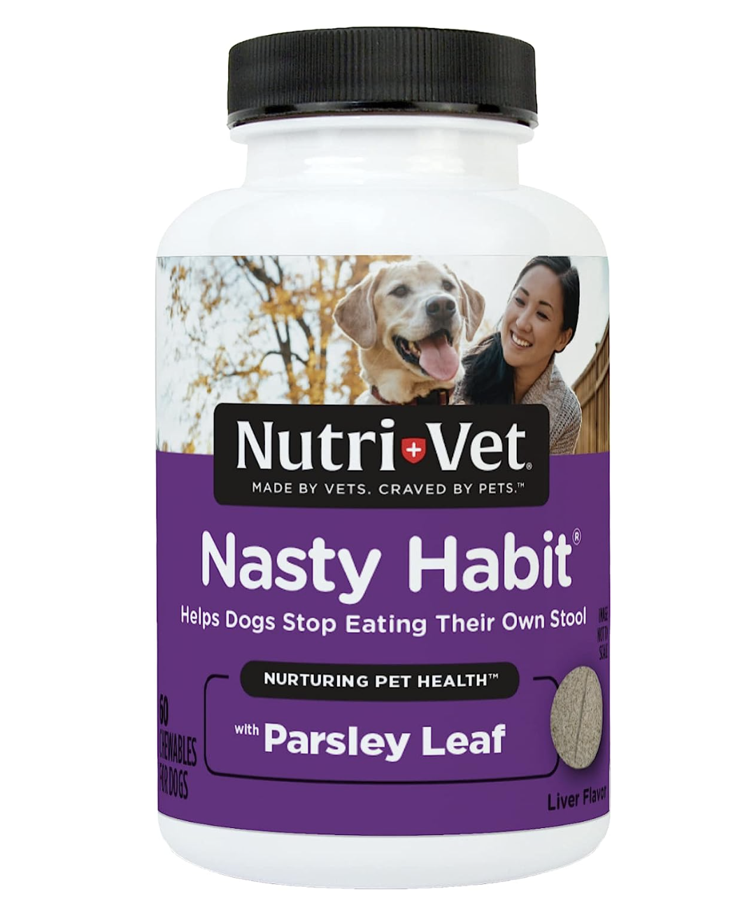 1. Nutri-Vet Nasty Habit Kauwtabletten voor honden